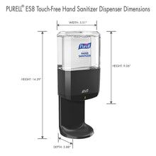 Load image into Gallery viewer, PURELL® ES8 Hand Sanitizer Dispenser Graphite Touch-Free Dispenser for PURELL® ES8 1200 mL Hand Sanitizer Refills