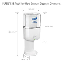 Load image into Gallery viewer, PURELL® ES8 Hand Sanitizer Dispenser White Touch-Free Dispenser for PURELL® ES8 1200 mL Hand Sanitizer Refills