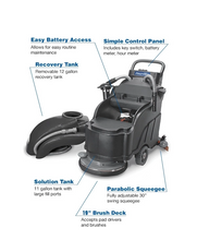 Load image into Gallery viewer, Powr-Flite Predator Walk Behind Automatic Scrubber 20"