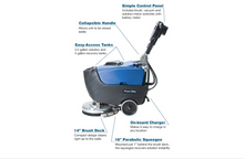 Load image into Gallery viewer, Powr-Flite Predator Battery Automatic Scrubber 14"