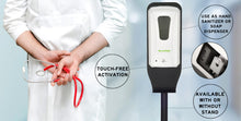 Load image into Gallery viewer, Automatic Hands-Free Foam Hand Soap/Sanitizer Dispenser with Floor Stand