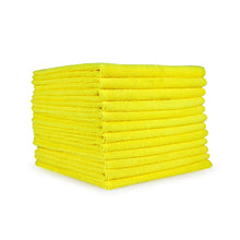 Load image into Gallery viewer, Yellow Microfiber Cloths- 16x16 - 12 / Pack