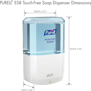 PURELL® ES8 Soap Dispenser White Touch-Free Dispenser for PURELL® ES8 1200 mL HEALTHY SOAP® Refills