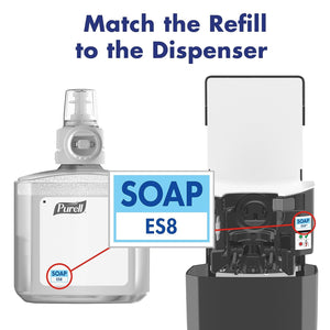 PURELL® ES8 Soap Dispenser Graphite Touch-Free Dispenser for PURELL® ES8 1200 mL HEALTHY SOAP® Refills