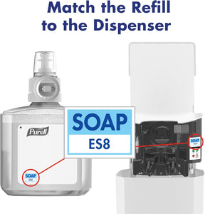 PURELL® ES8 Soap Dispenser White Touch-Free Dispenser for PURELL® ES8 1200 mL HEALTHY SOAP® Refills