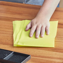 Load image into Gallery viewer, Yellow Standard Duty Treated Dusting Cloth - 200/Case - 24x24&quot;
