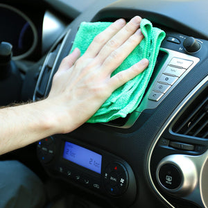 Green Microfiber Cloths- 16x16 - 12 / Pack
